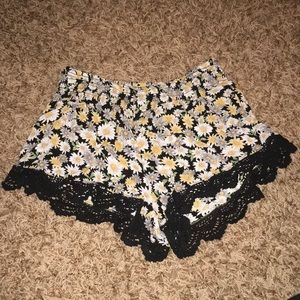 Floral printed shorts